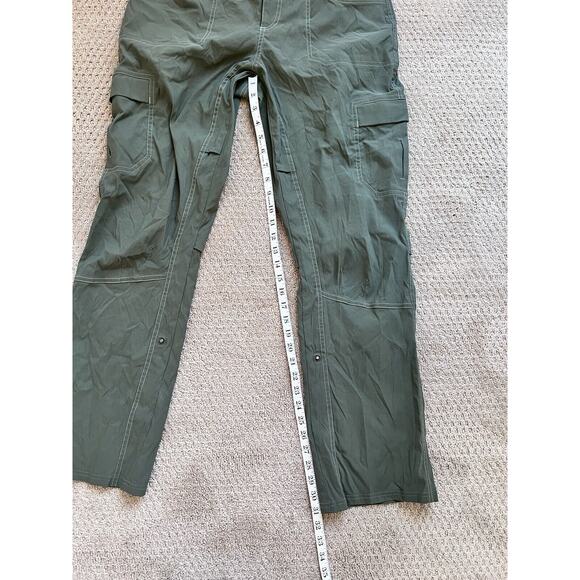 Kuhl Pants Nylon Cargo Roll Up Legs Women Green Sz 14 Reg Lightweight Hiking EUC - Picture 4 of 8